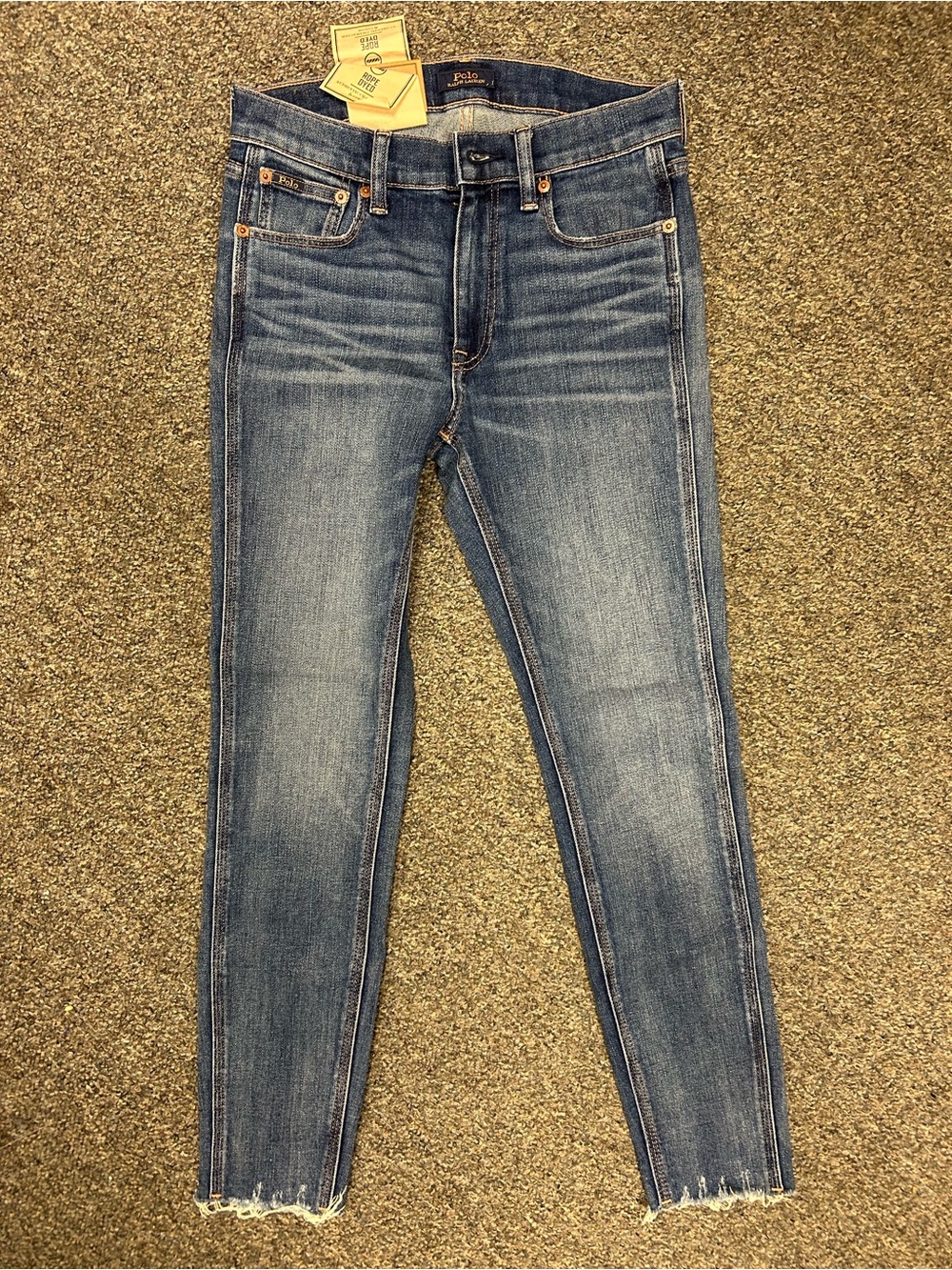 Polo Ralph Lauren Tompkins Mid Rise Skinny Crop Jeans